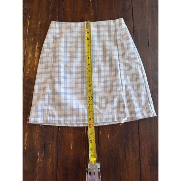 NWOT Brandy Melville Cara Skirt by John Galt Blue Plaid Skirts Bundle - Picture 8 of 8